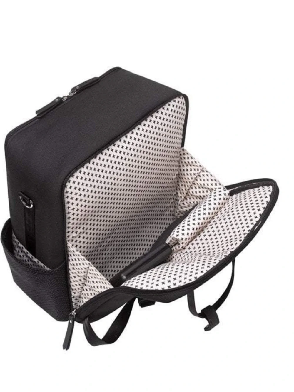 NWOT Petunia Pickle Bottom Inter-Mix Backpack Diaper Bag Black Neoprene